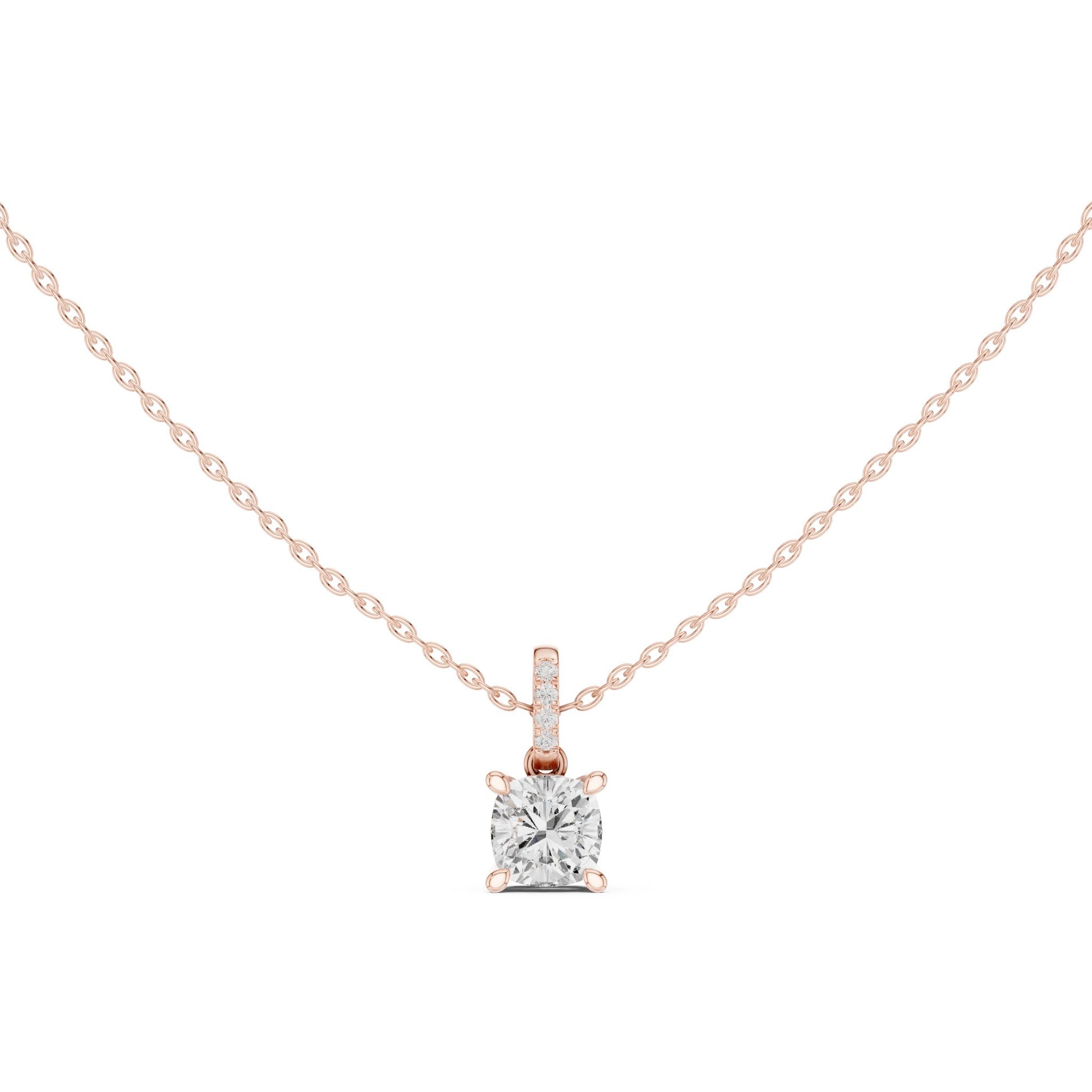 Cushion Lab Grown Diamond Pendant