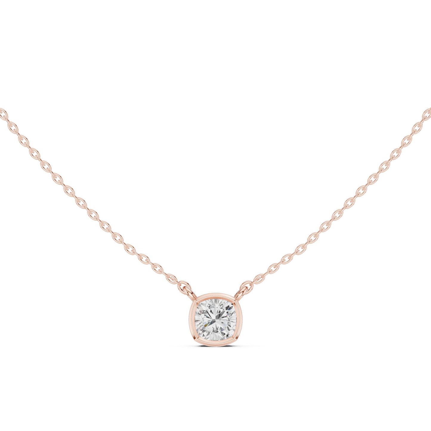 Cushion Lab Grown Diamond Pendant