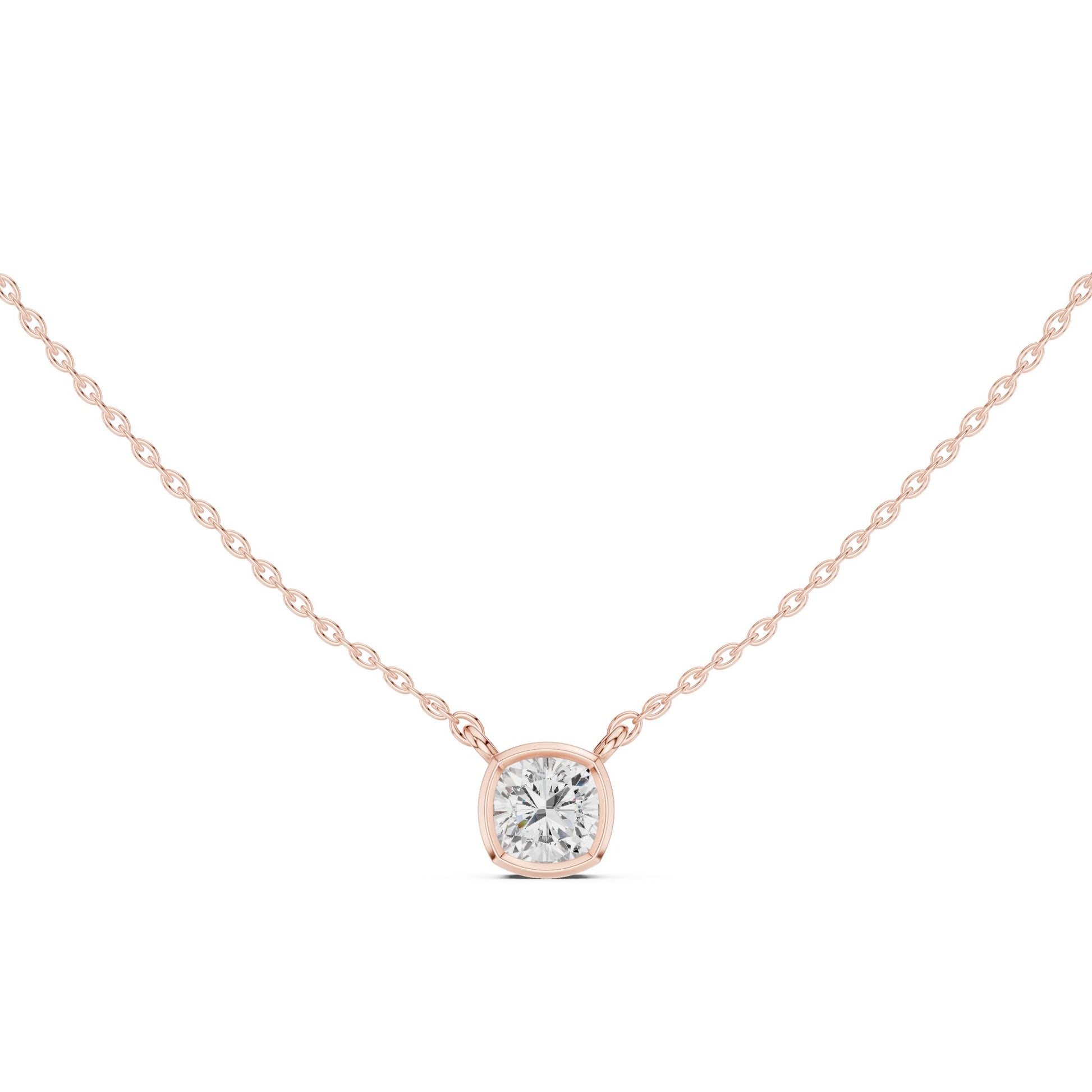Cushion Lab Grown Diamond Pendant