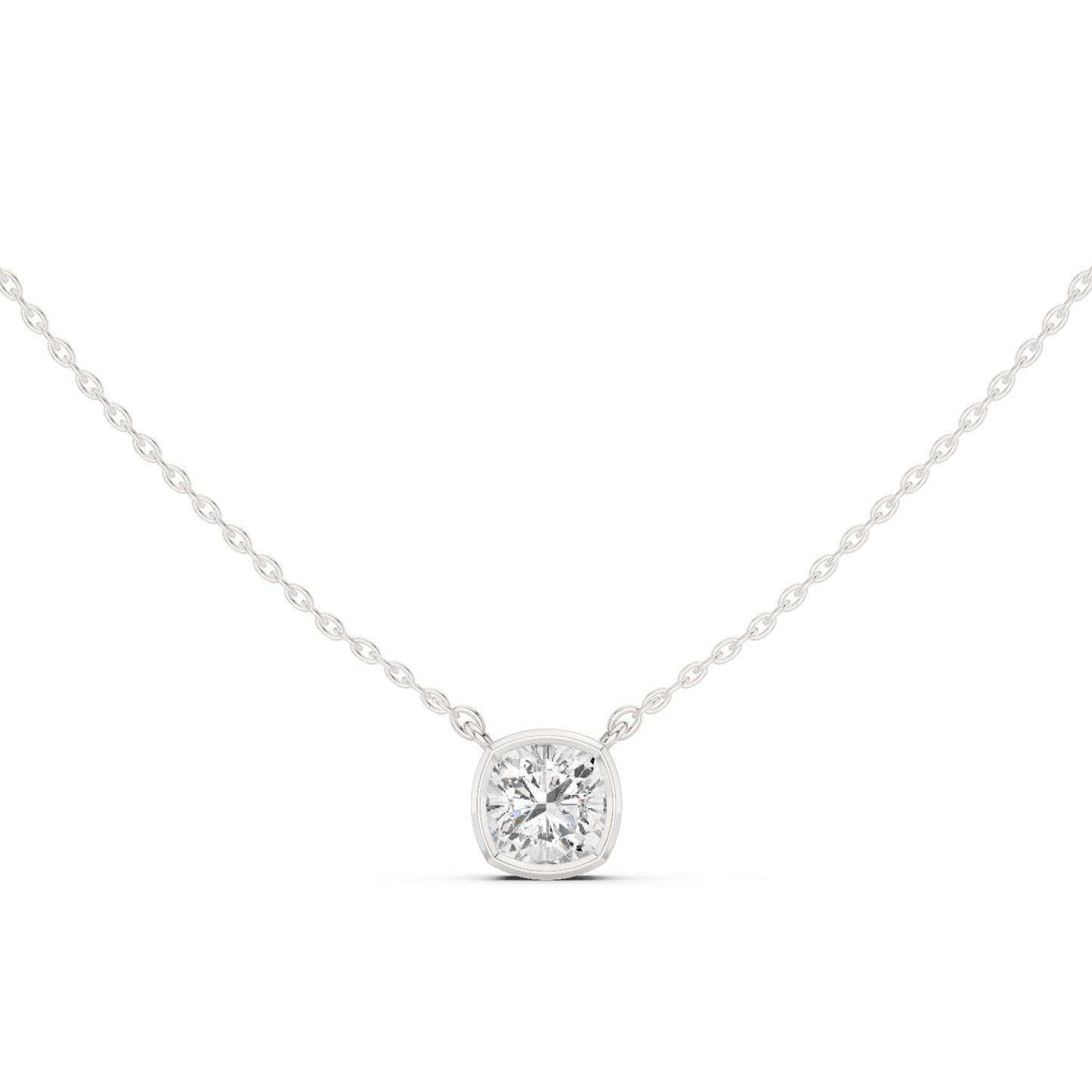 Cushion Lab Grown Diamond Pendant