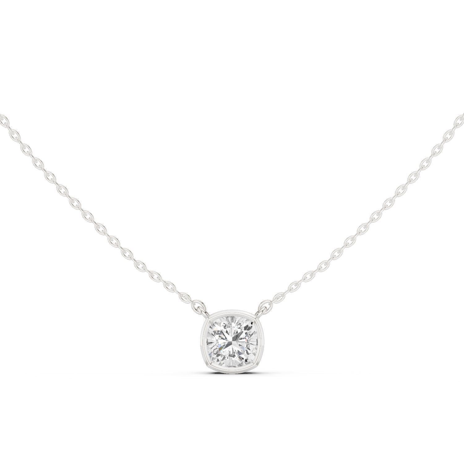 Cushion Lab Grown Diamond Pendant