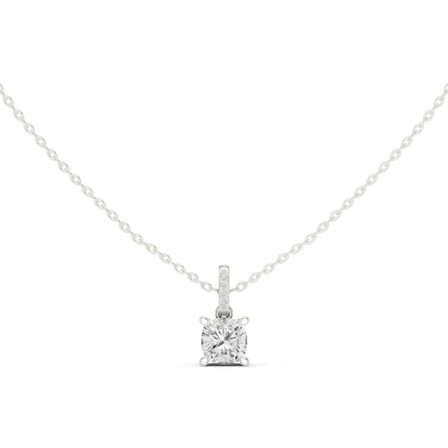 Cushion Lab Grown Diamond Pendant