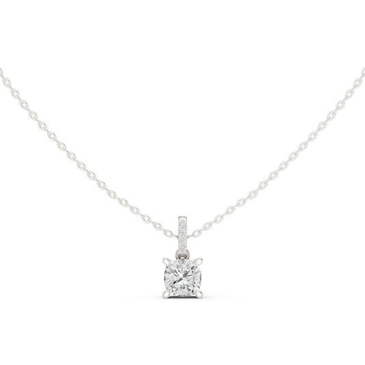 Cushion Lab Grown Diamond Pendant
