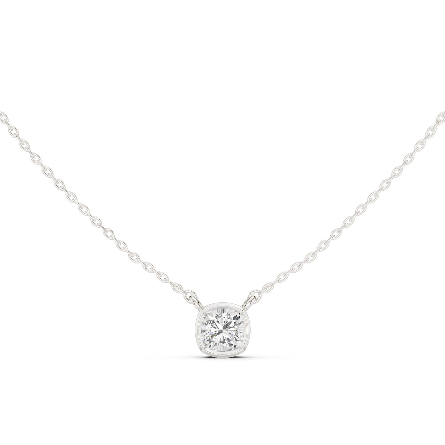 Cushion Lab Grown Diamond Pendant