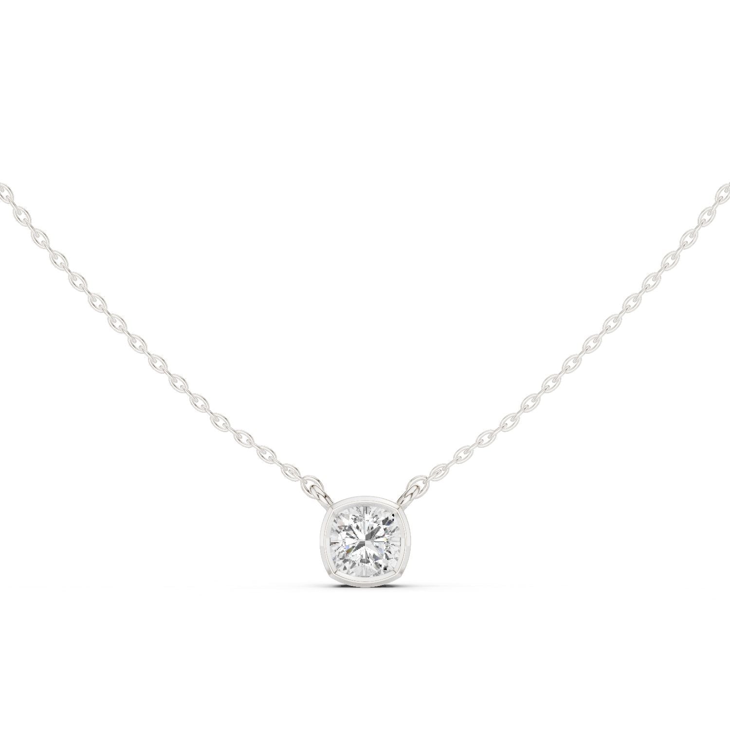 Cushion Lab Grown Diamond Pendant