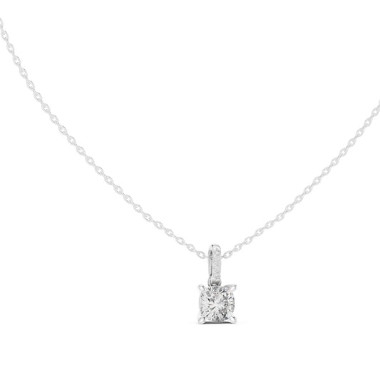 Cushion Lab Grown Diamond Pendant