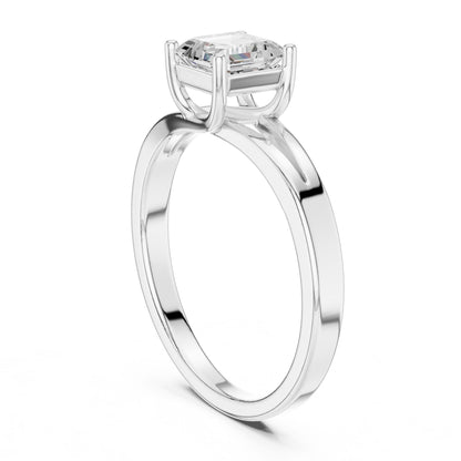 Cushion Lab Grown Diamond Solitaire Engagement Ring