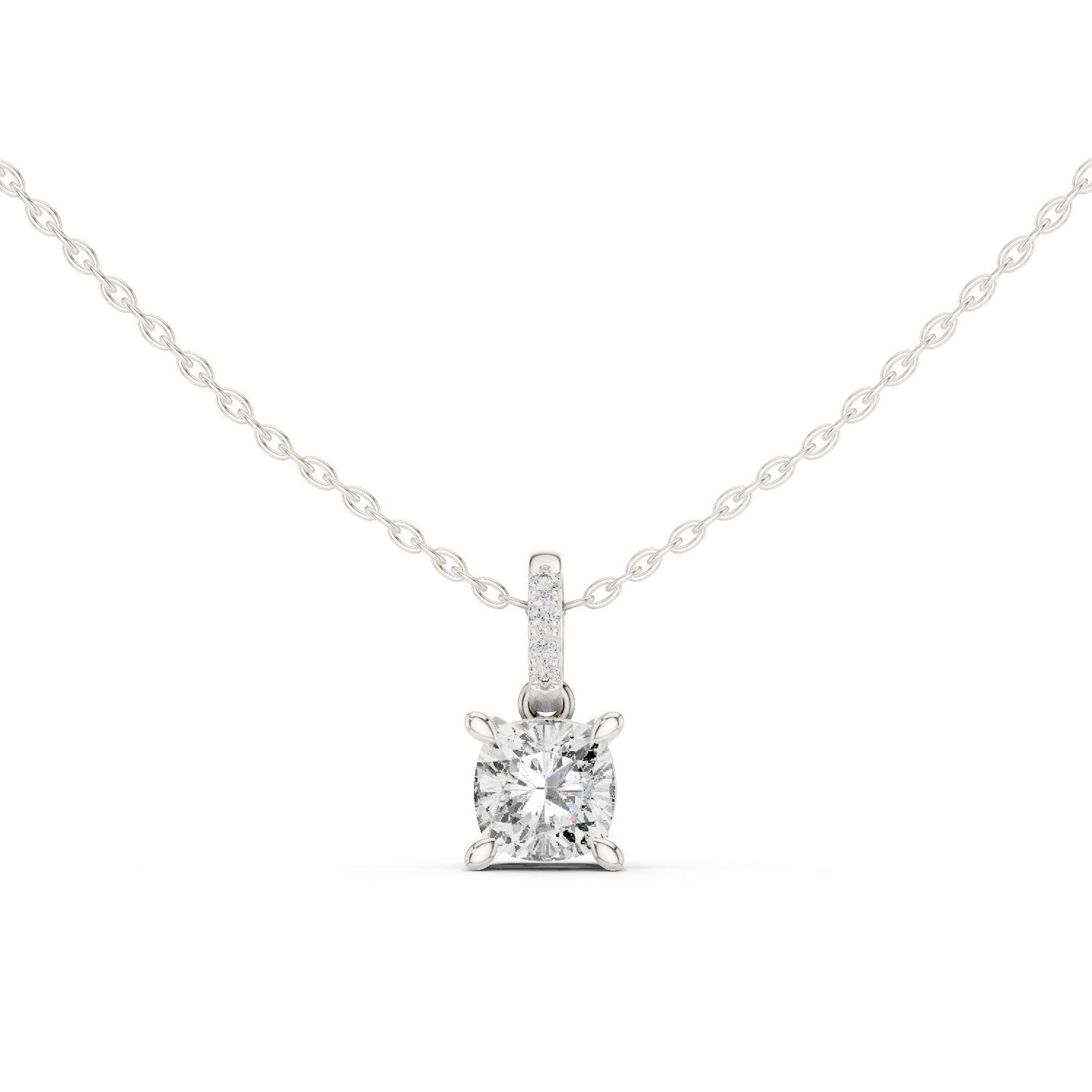 Cushion Lab Grown Diamond Pendant