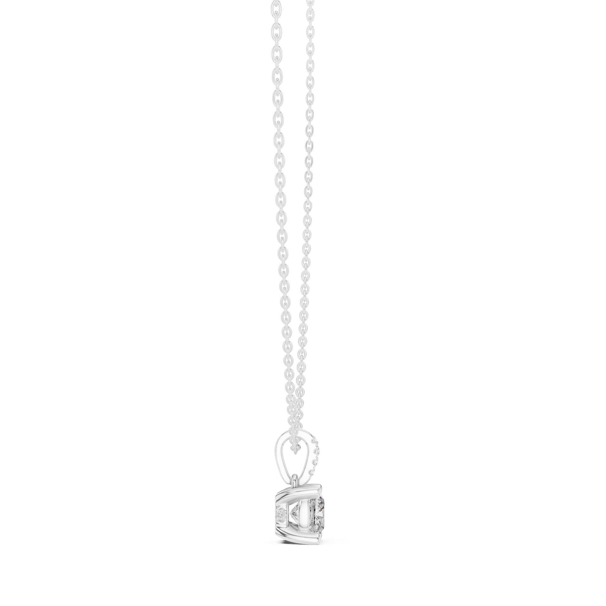 Cushion Lab Grown Diamond Pendant
