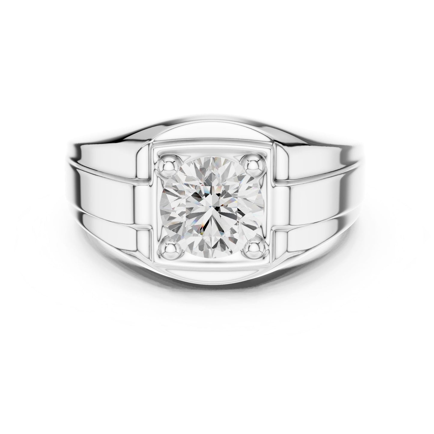 Men's Cushion Lab Grown Diamond Ring