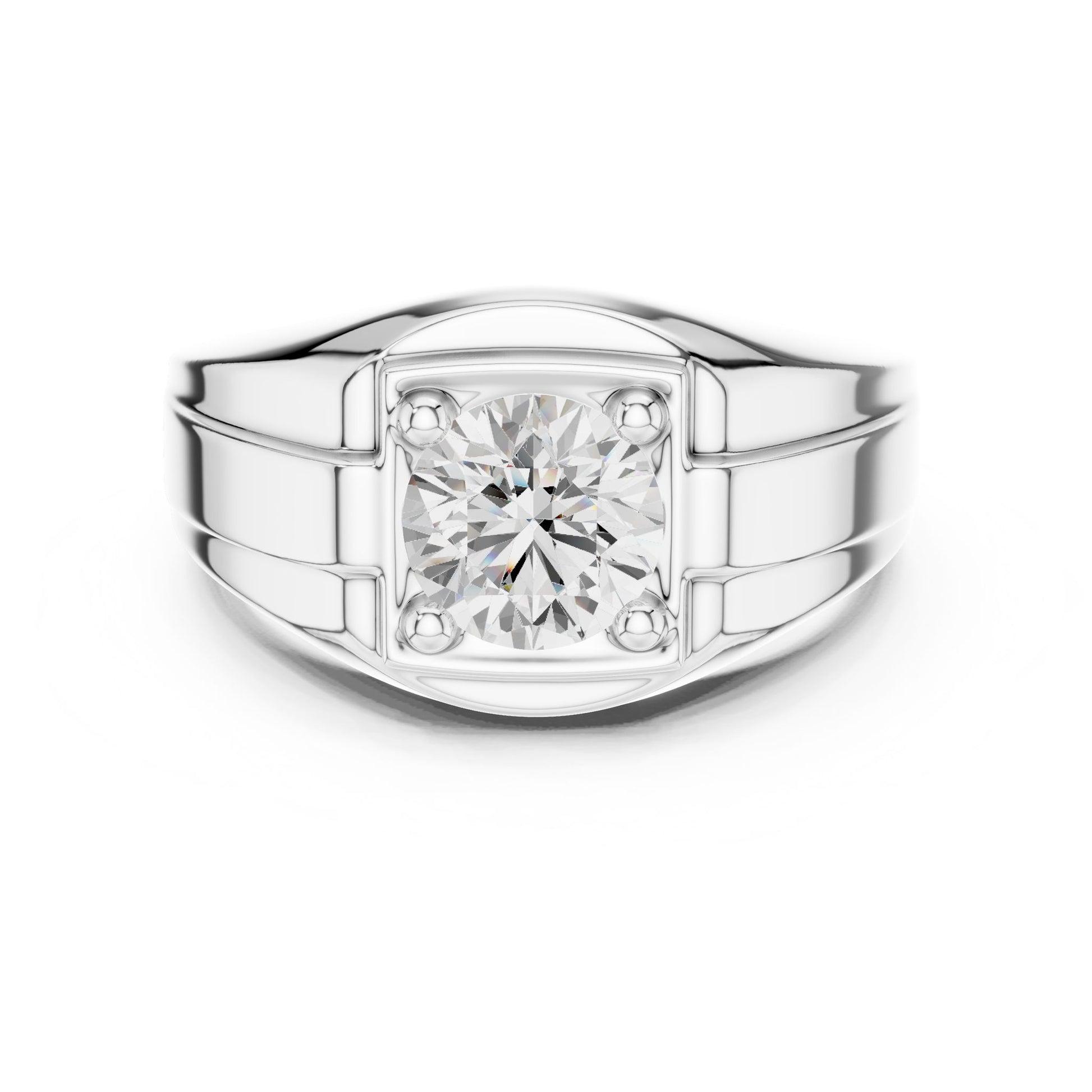 Men's Cushion Lab Grown Diamond Ring