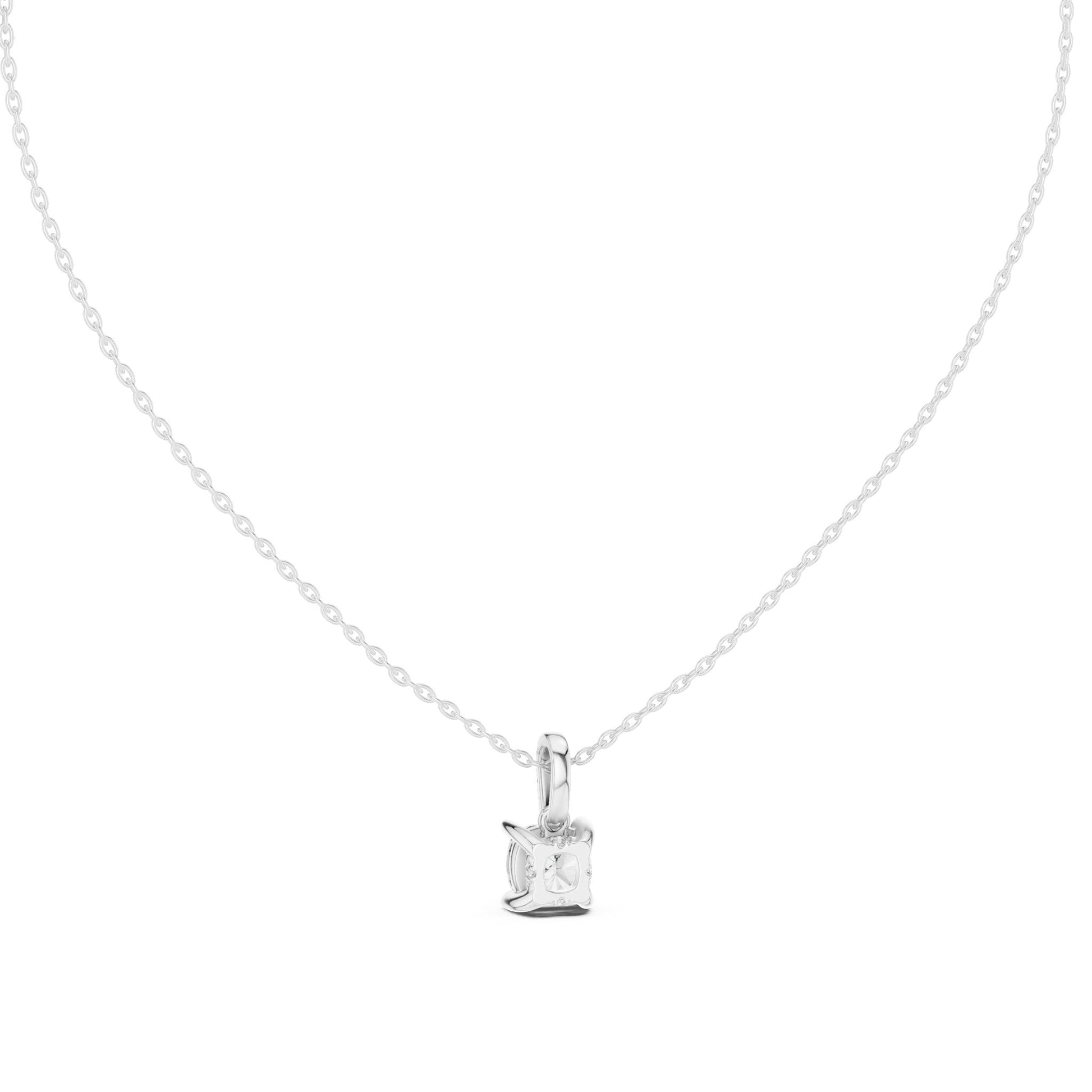 Cushion Lab Grown Diamond Pendant
