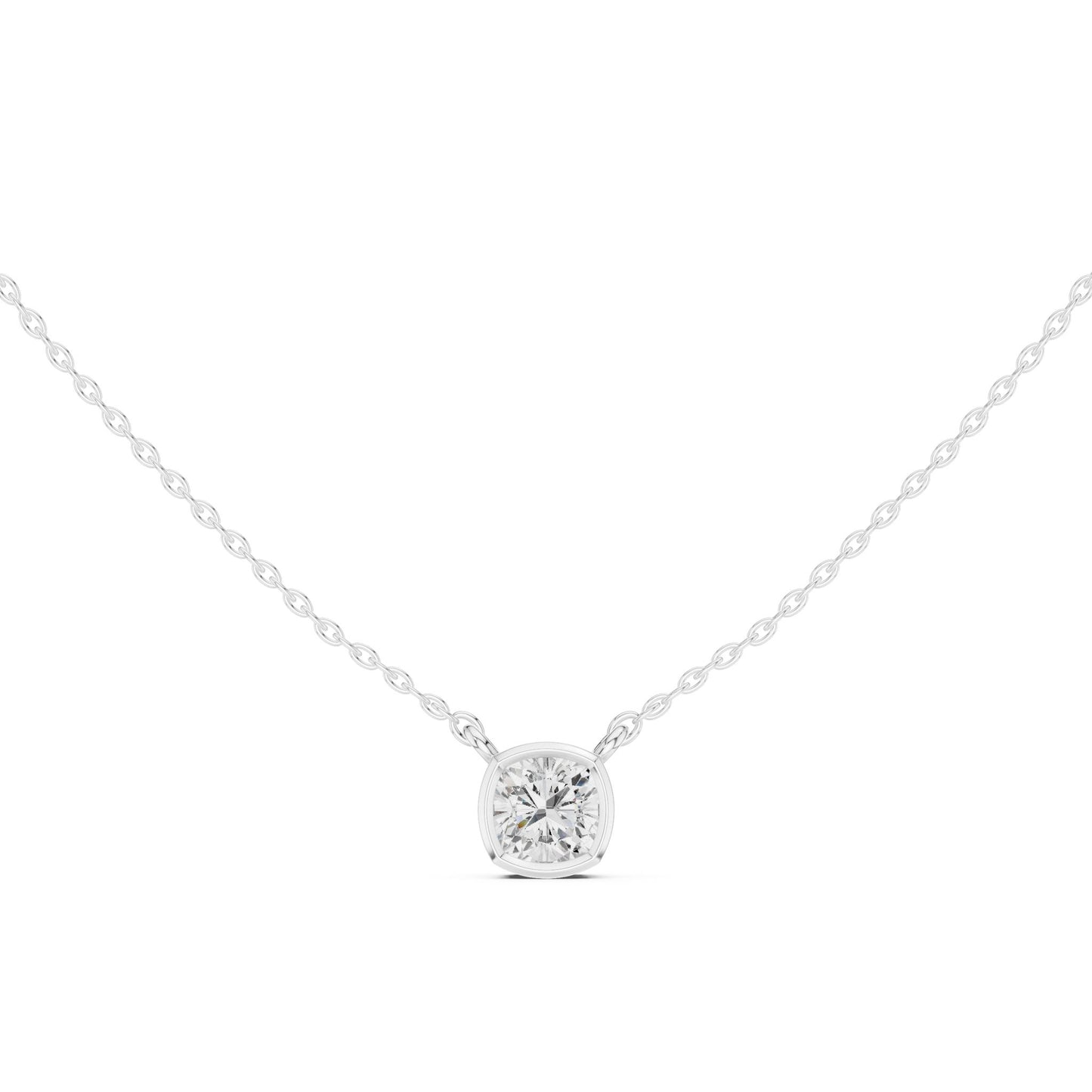 Cushion Lab Grown Diamond Pendant