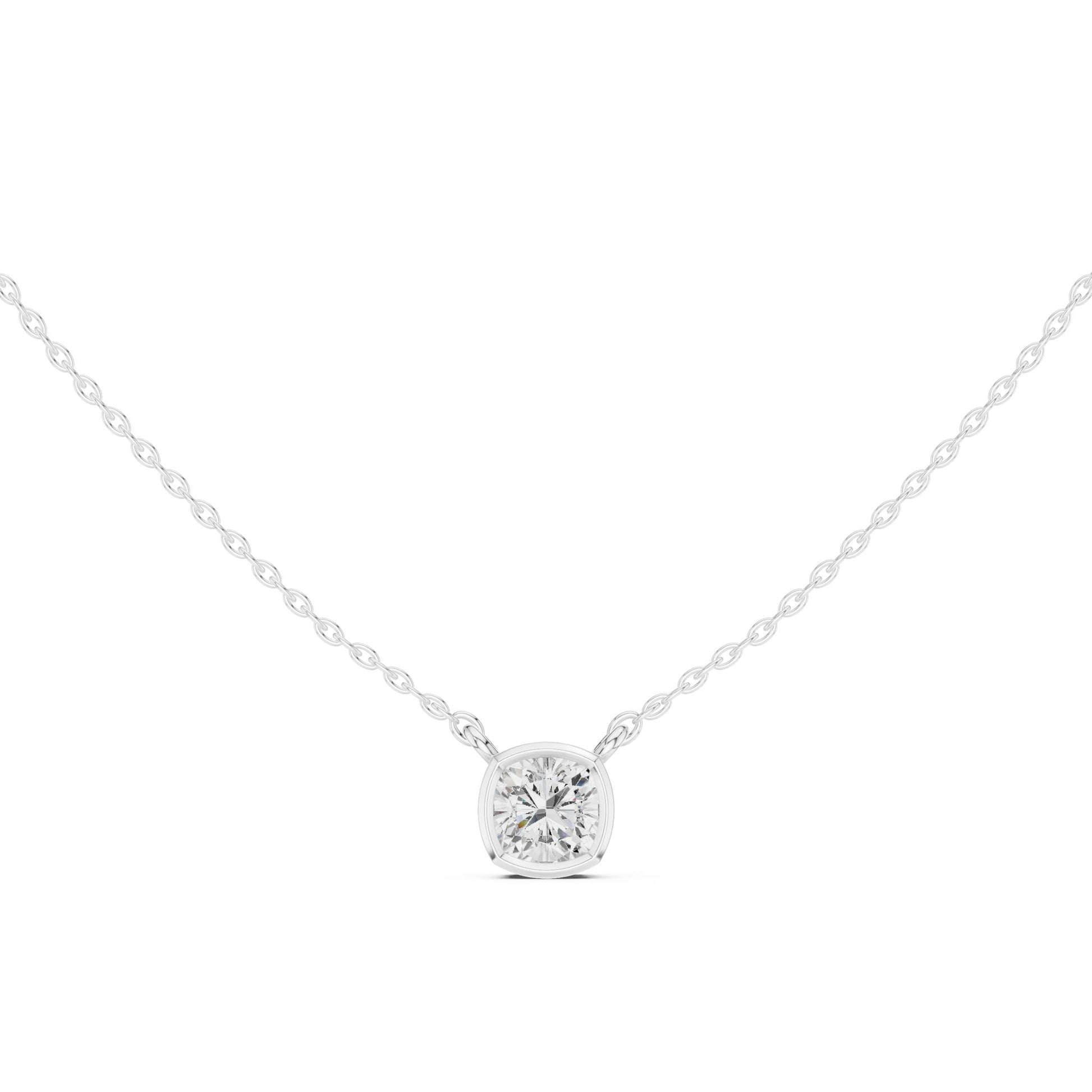 Cushion Lab Grown Diamond Pendant