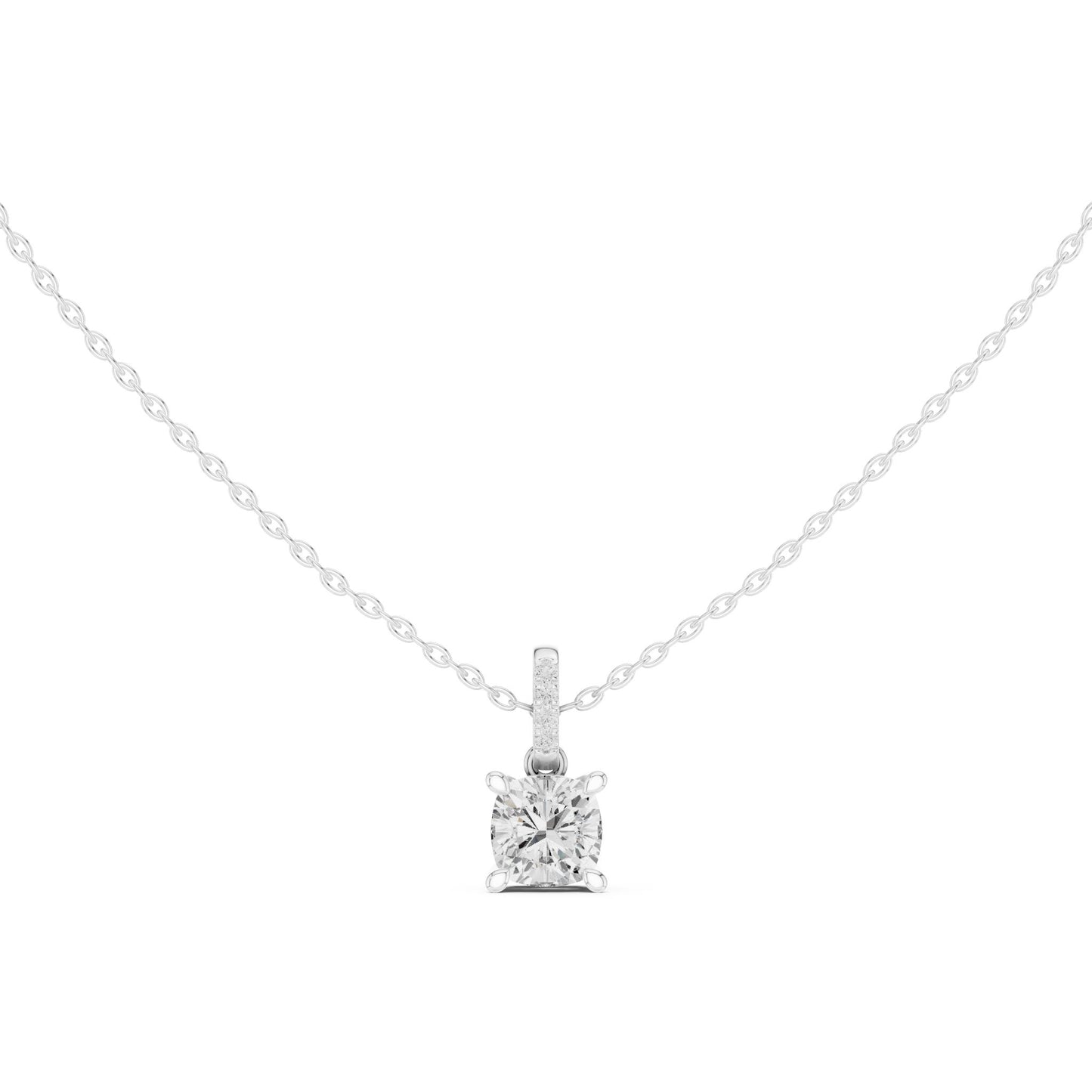 Cushion Lab Grown Diamond Pendant