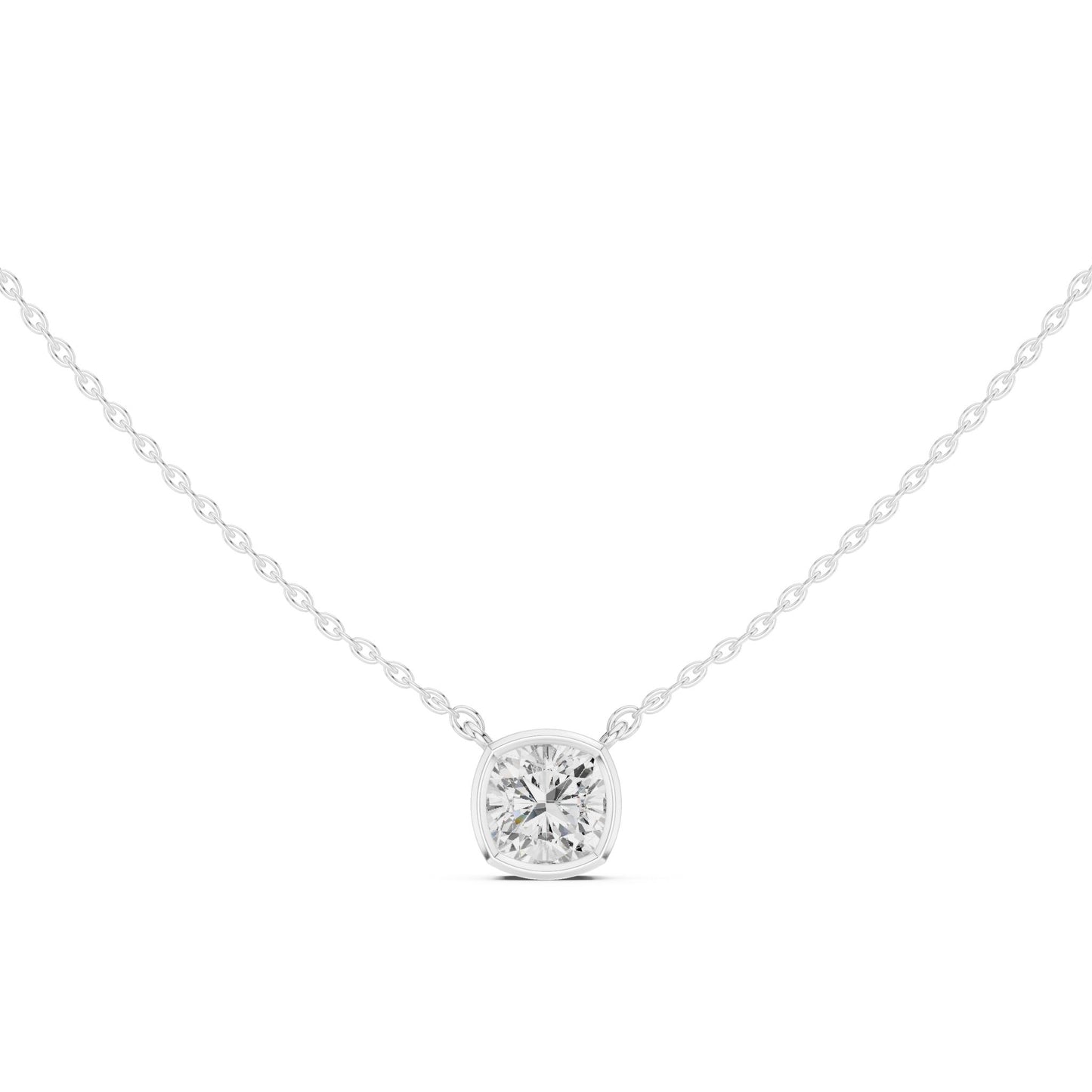 Cushion Lab Grown Diamond Pendant