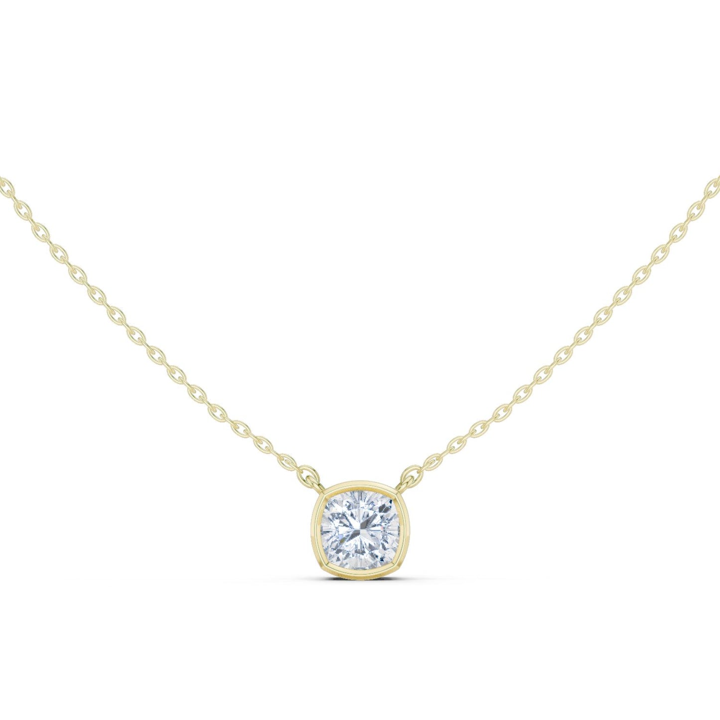 Cushion Lab Grown Diamond Pendant