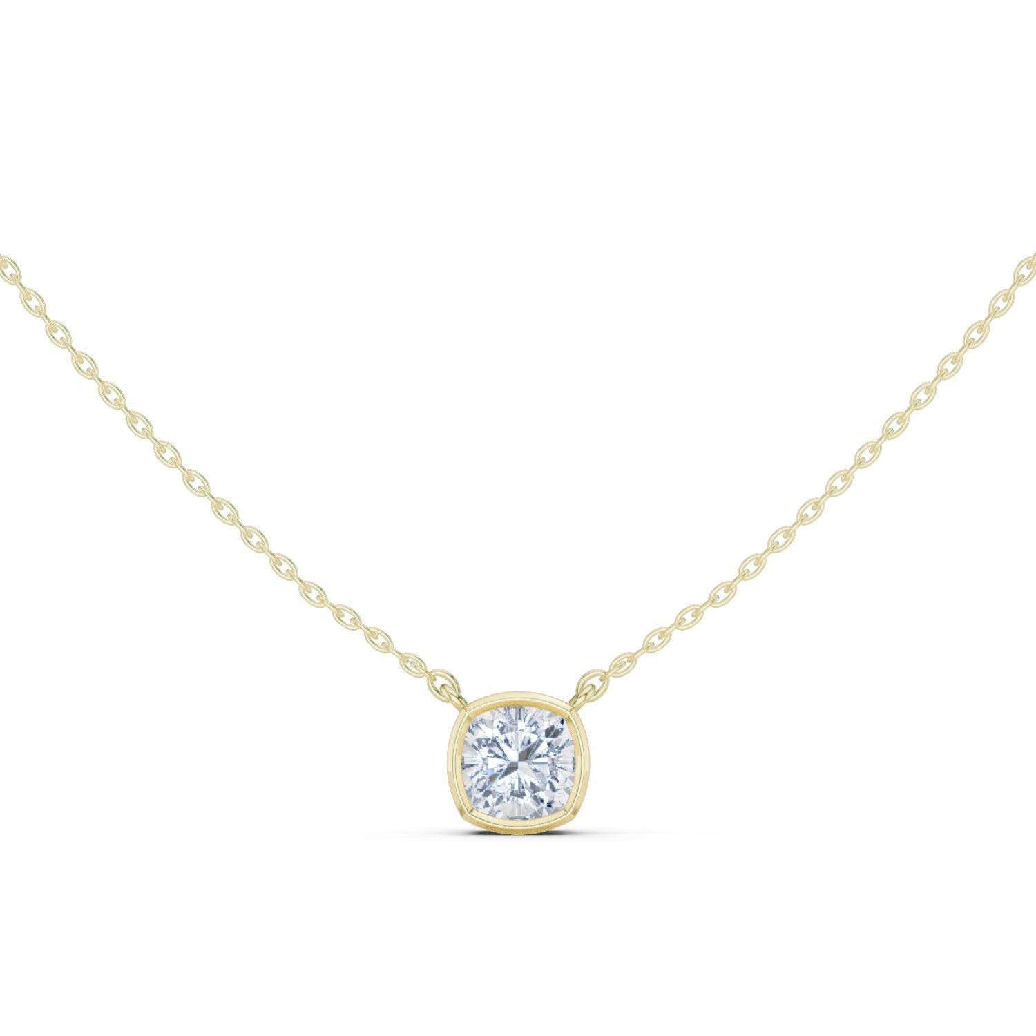 Cushion Lab Grown Diamond Pendant