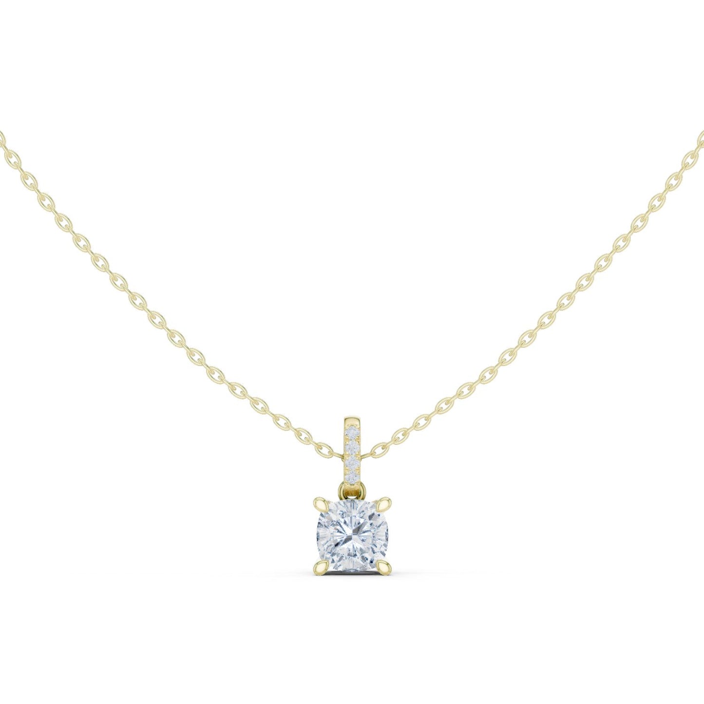 Cushion Lab Grown Diamond Pendant