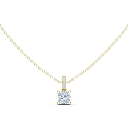 Cushion Lab Grown Diamond Pendant