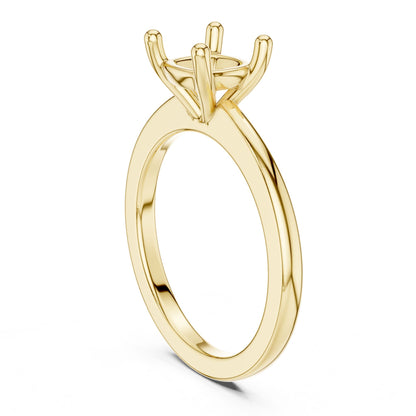 Cushion Lab Grown Diamond Solitaire Engagement Ring