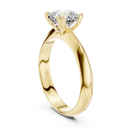 Cushion Lab Grown Diamond Solitaire Engagement Ring