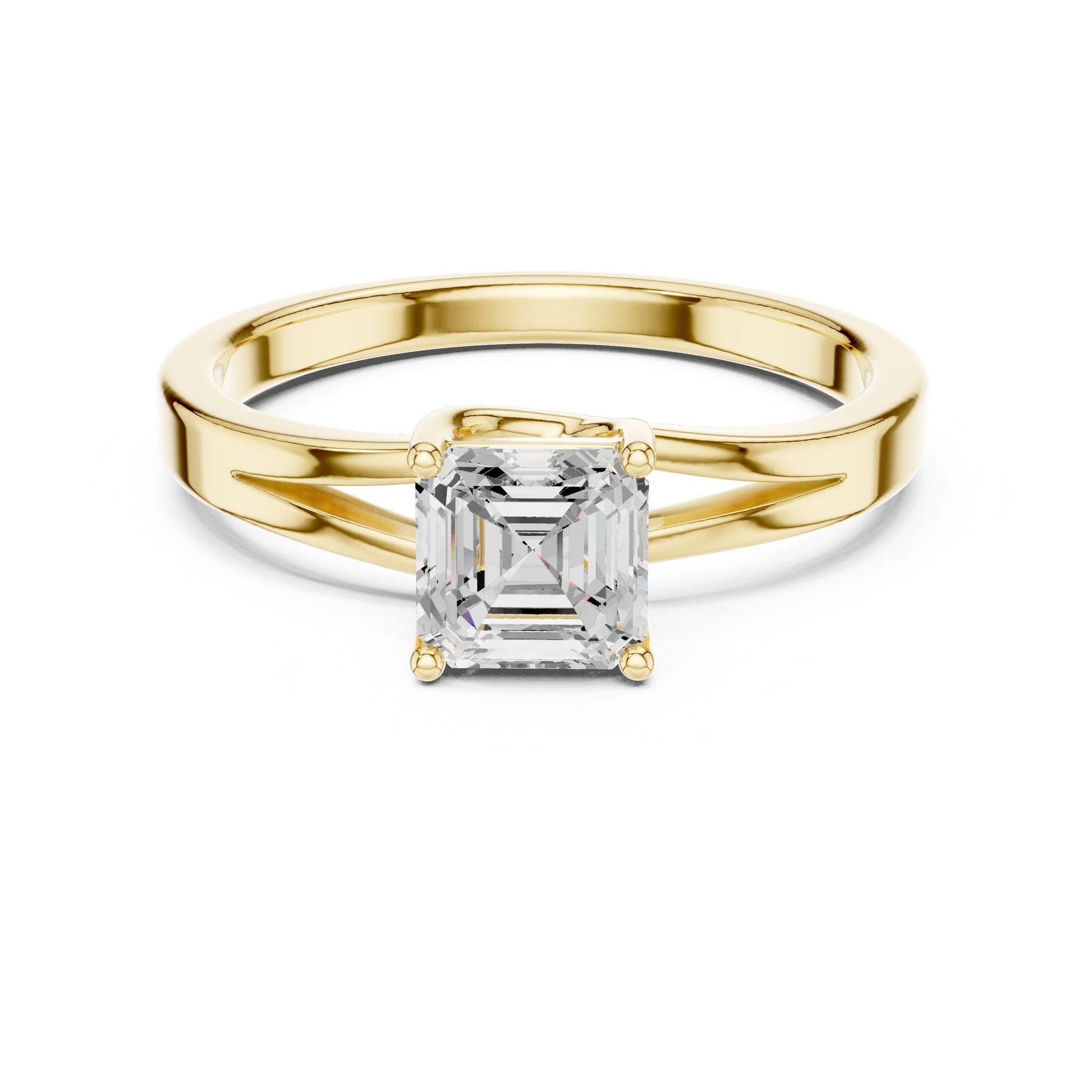 Cushion Lab Grown Diamond Solitaire Engagement Ring