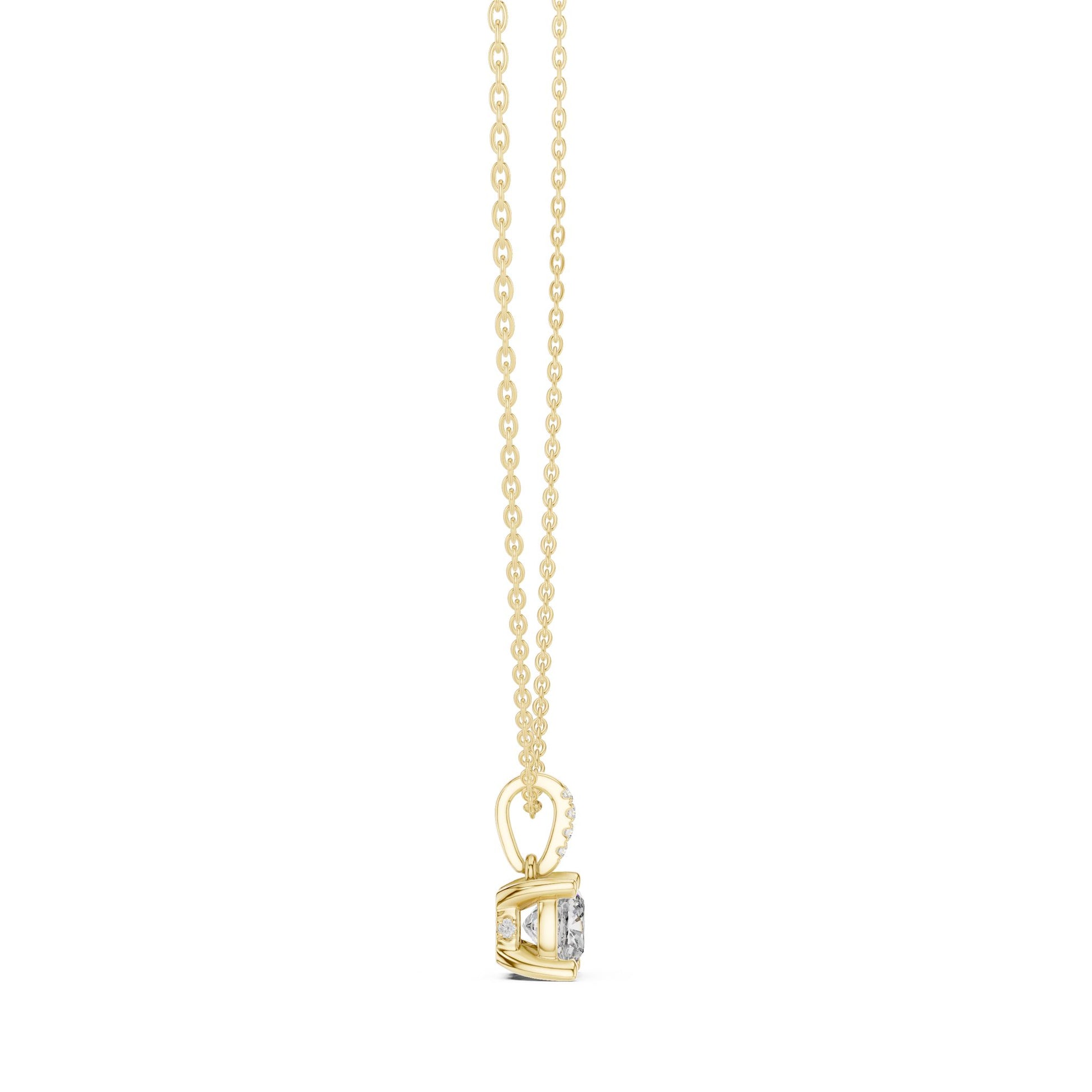 Cushion Lab Grown Diamond Pendant