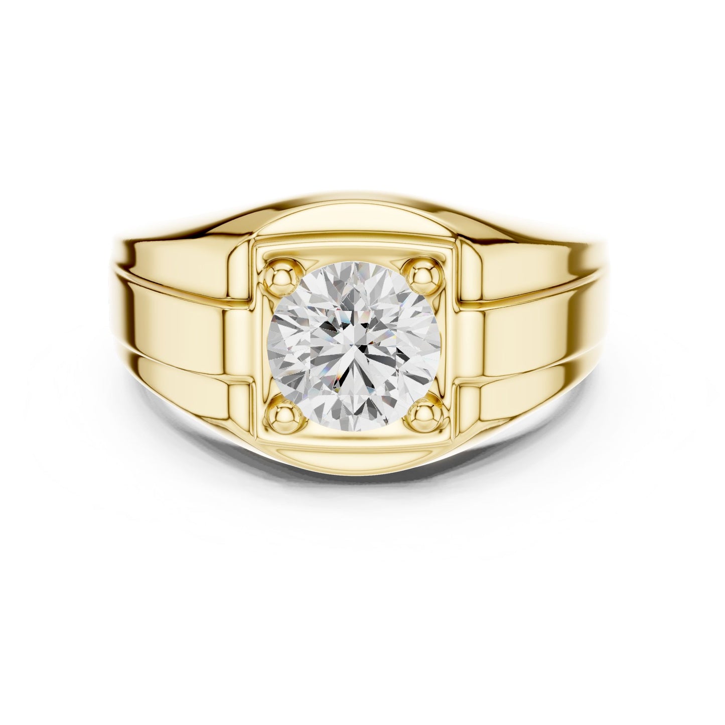 Men's Cushion Lab Grown Diamond Ring