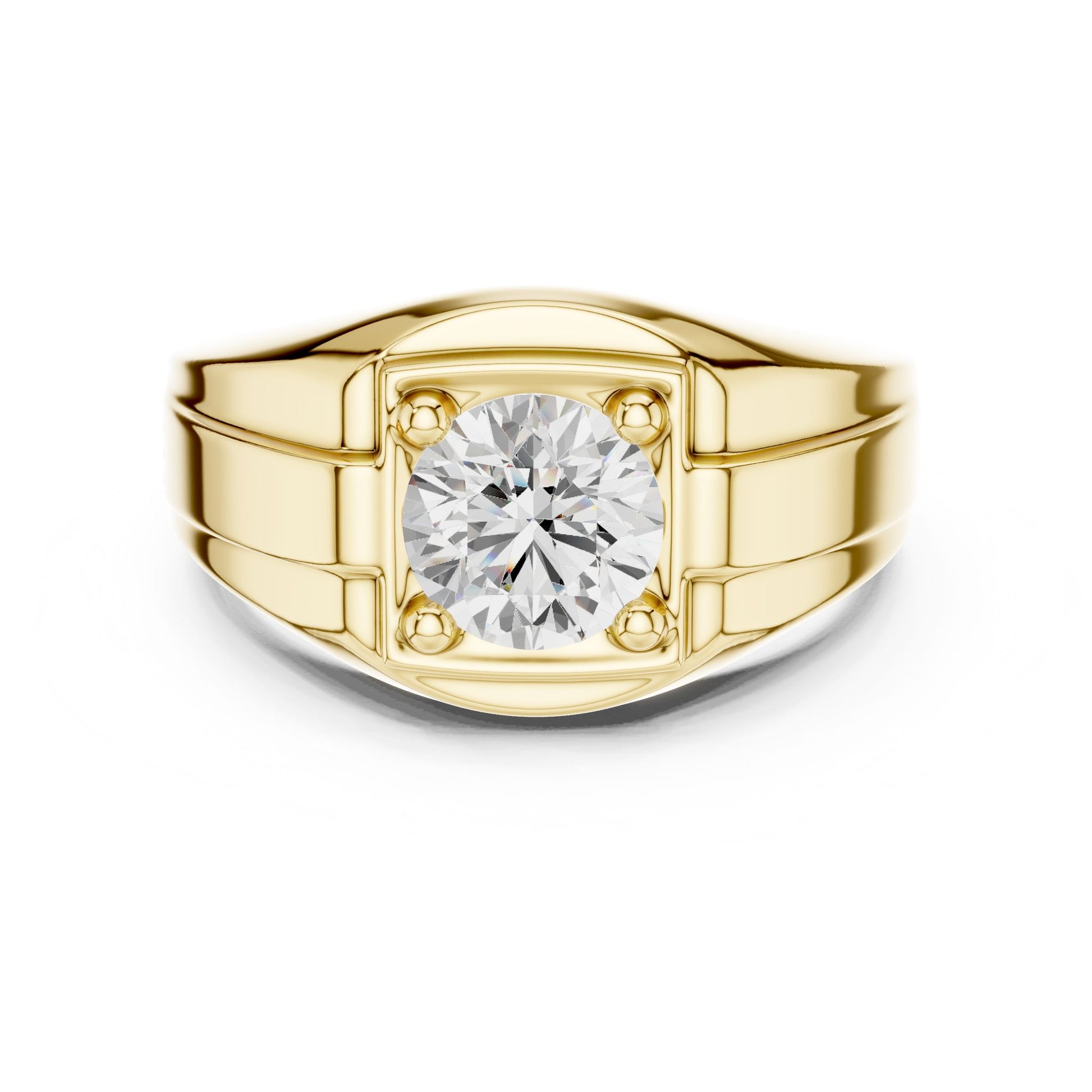 Men's Cushion Lab Grown Diamond Ring