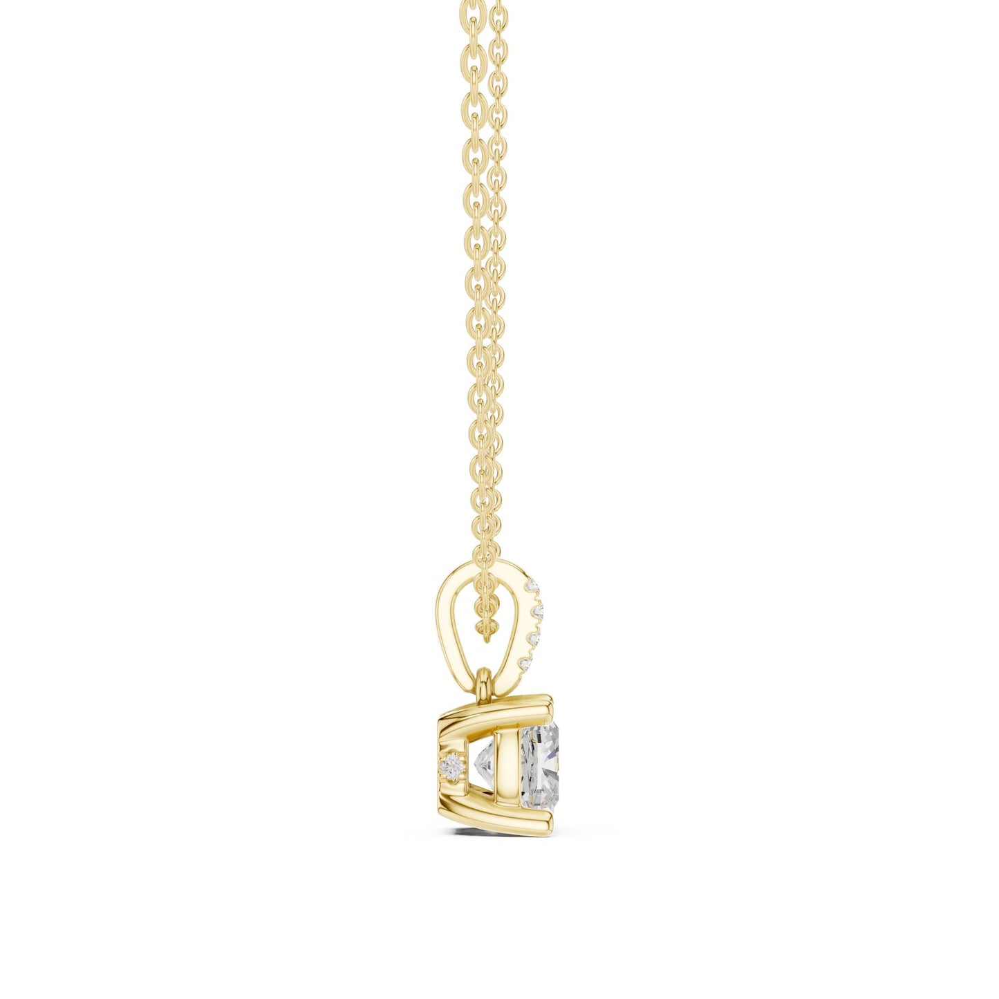 Cushion Lab Grown Diamond Pendant