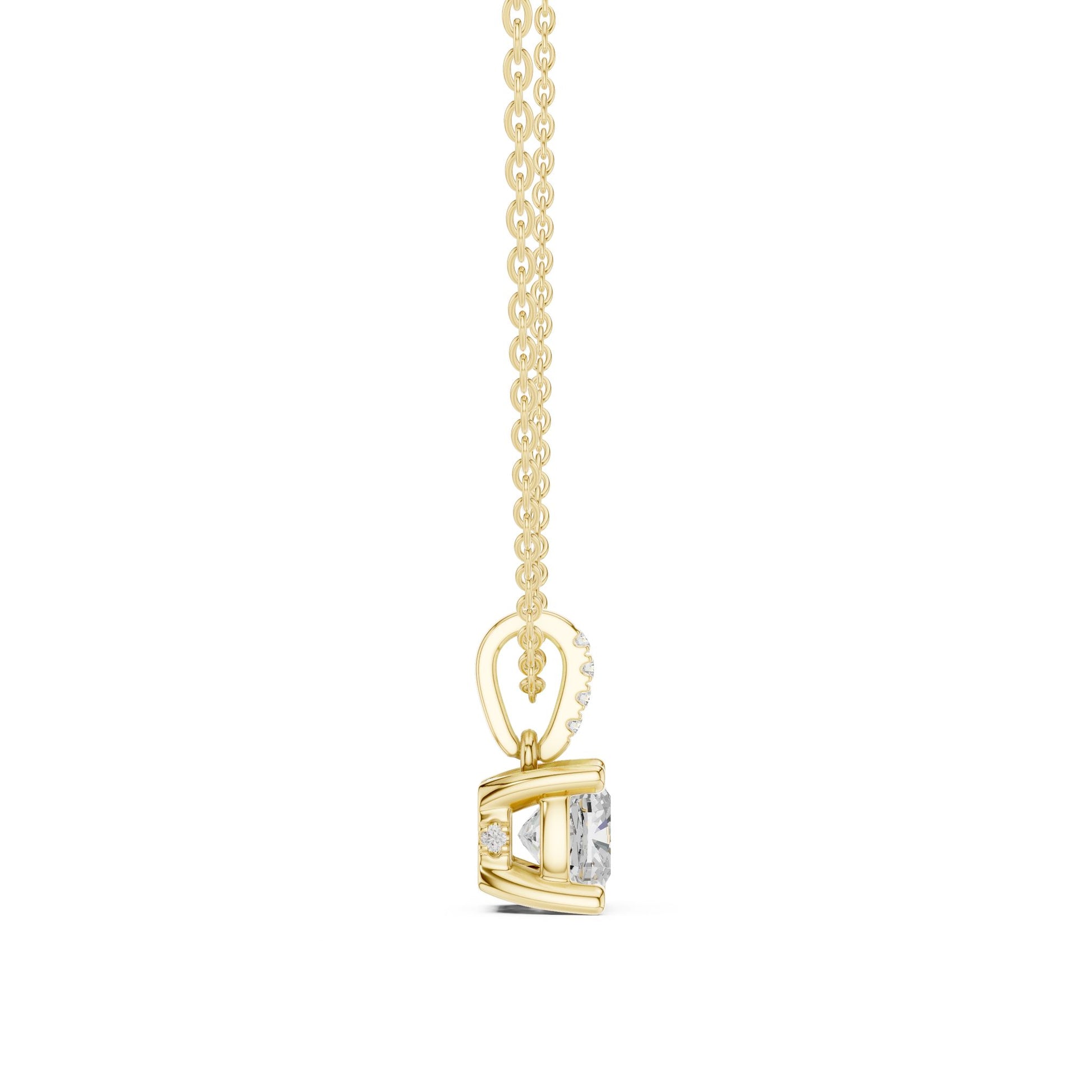 Cushion Lab Grown Diamond Pendant