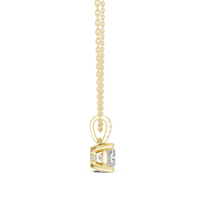 Cushion Lab Grown Diamond Pendant