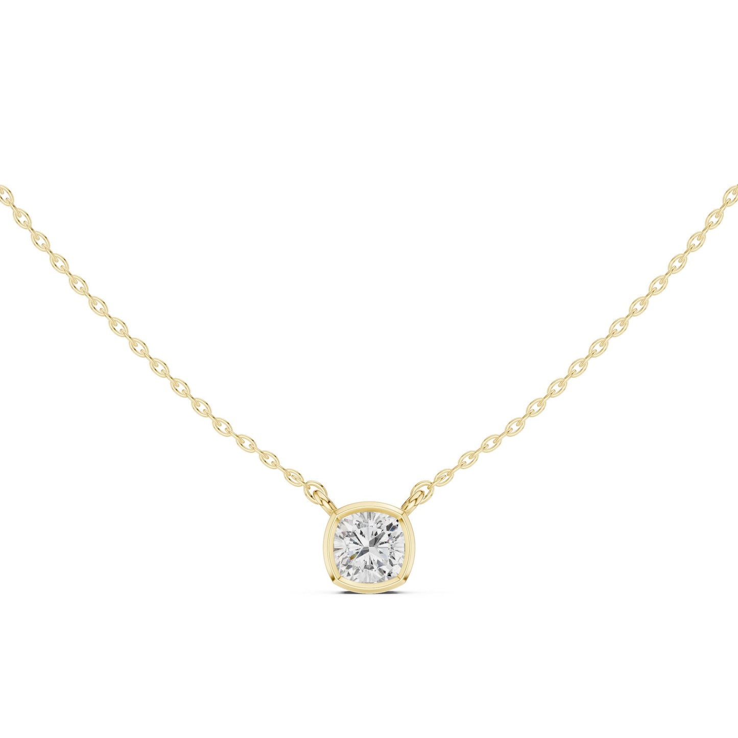 Cushion Lab Grown Diamond Pendant