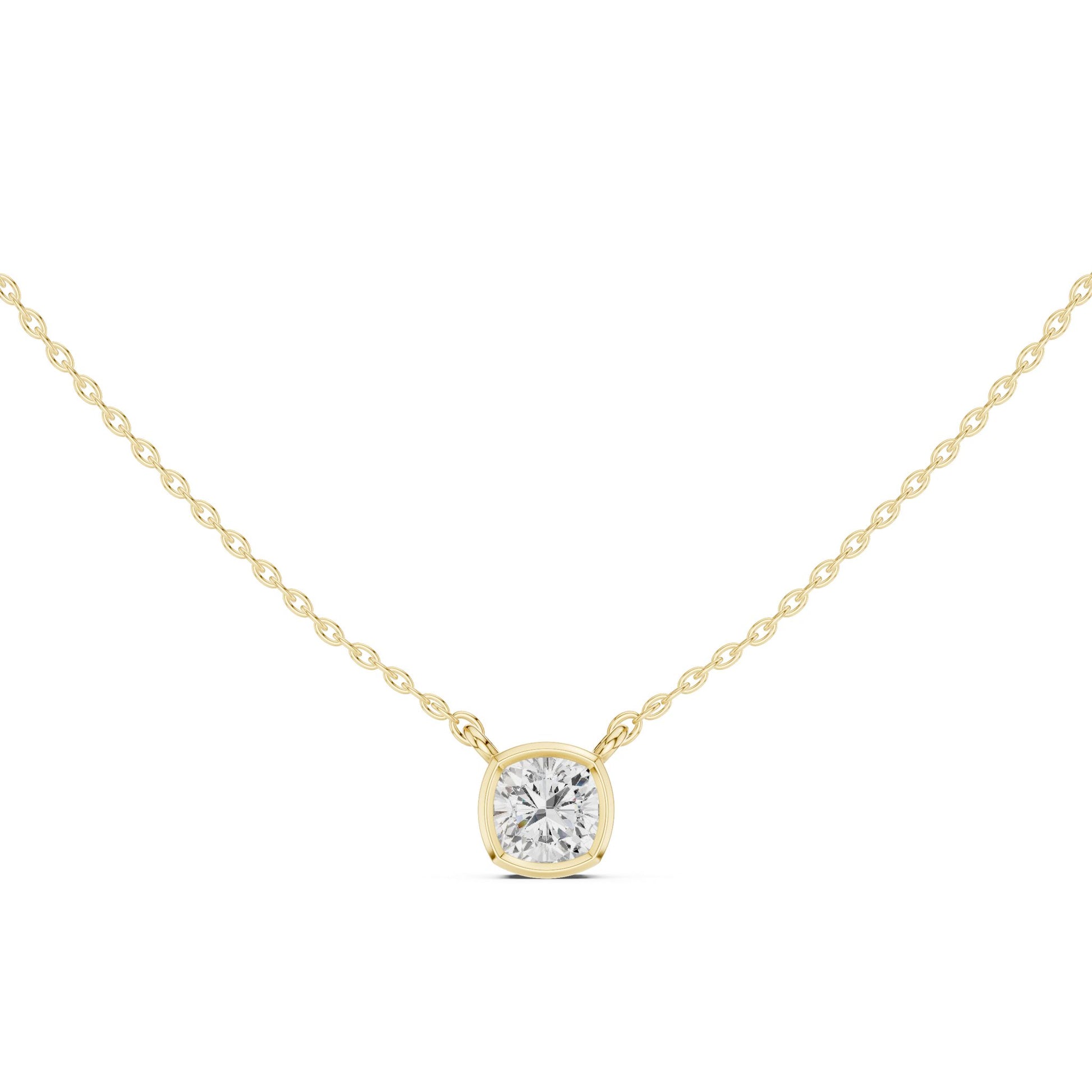 Cushion Lab Grown Diamond Pendant