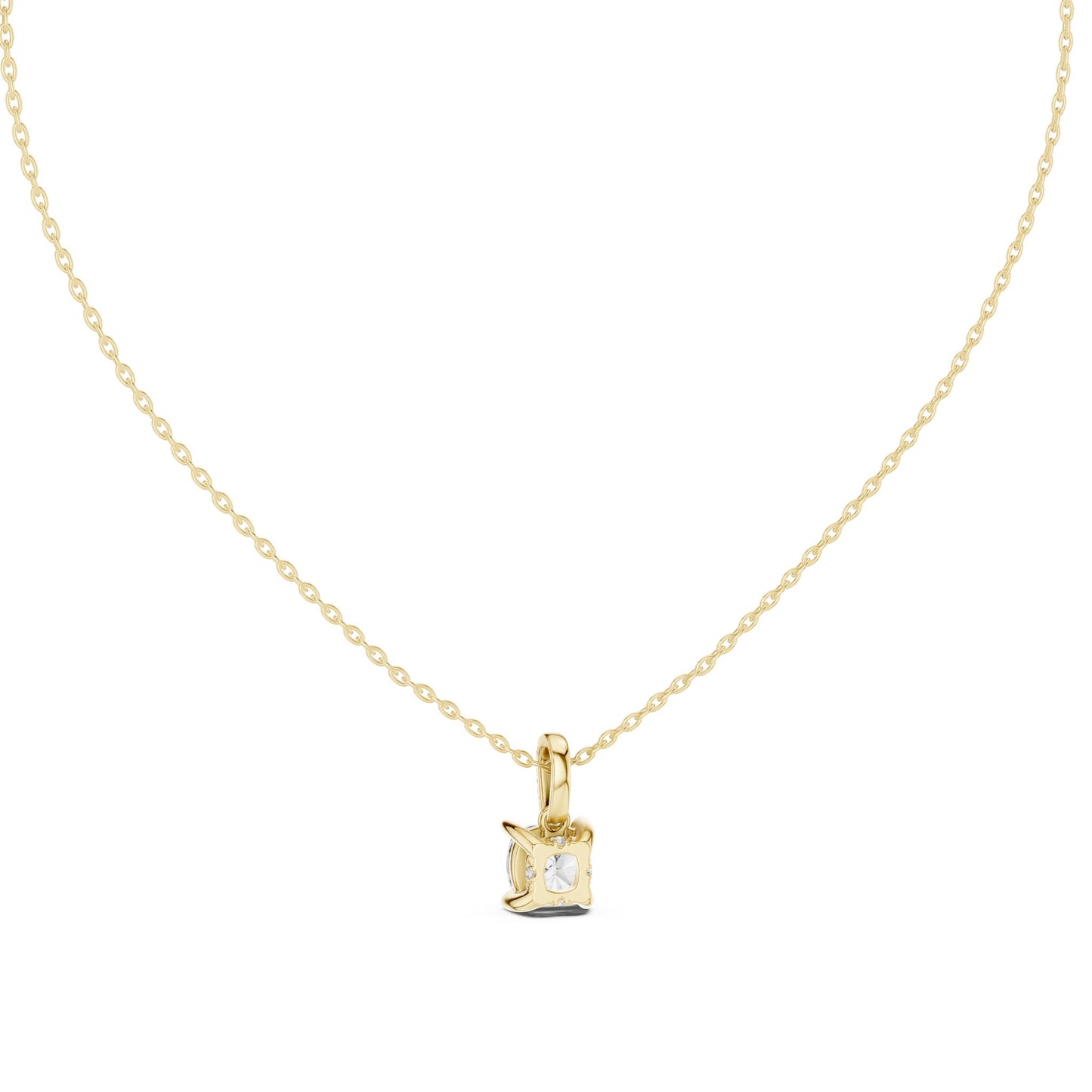 Cushion Lab Grown Diamond Pendant