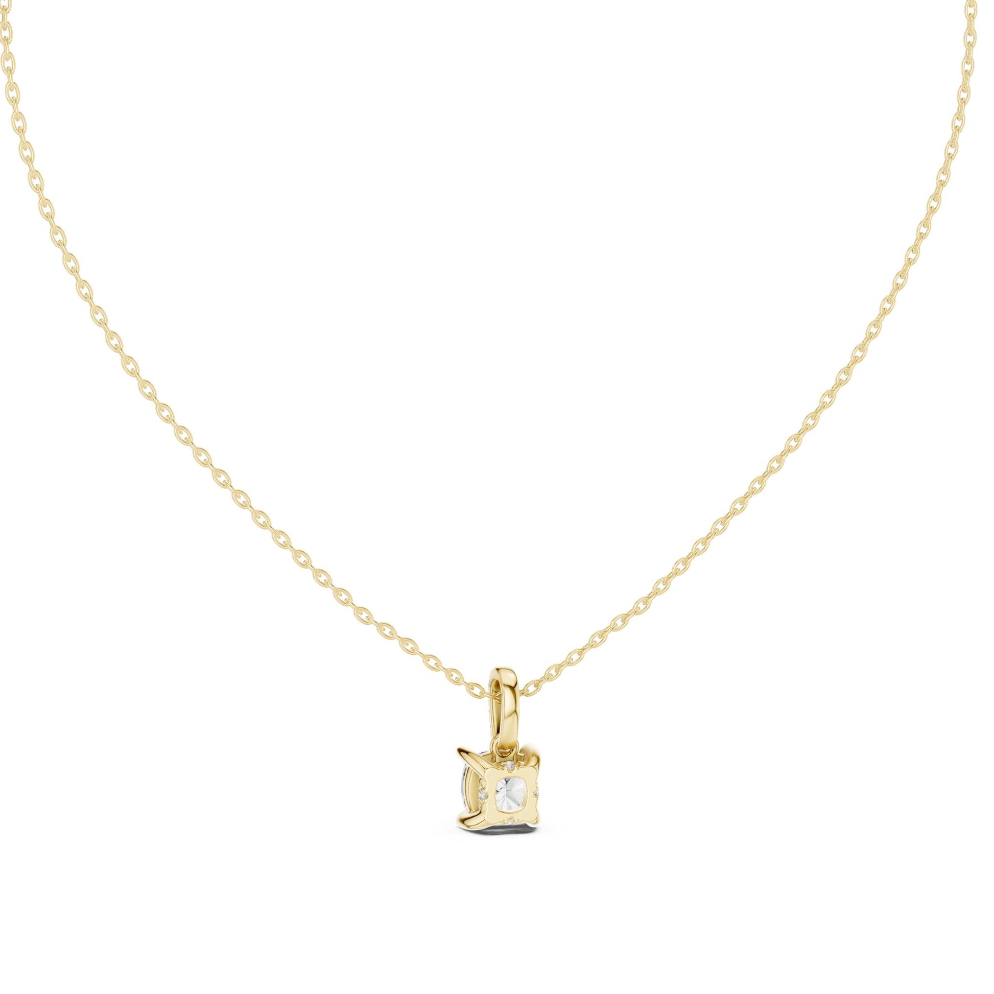 Cushion Lab Grown Diamond Pendant
