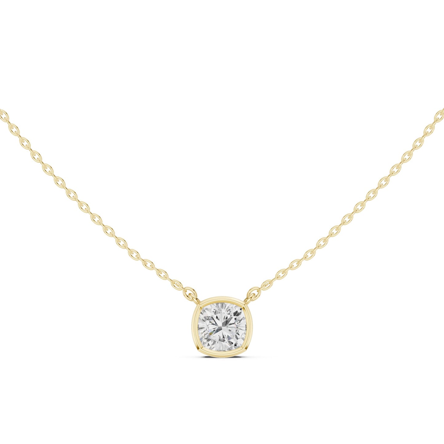 Cushion Lab Grown Diamond Pendant