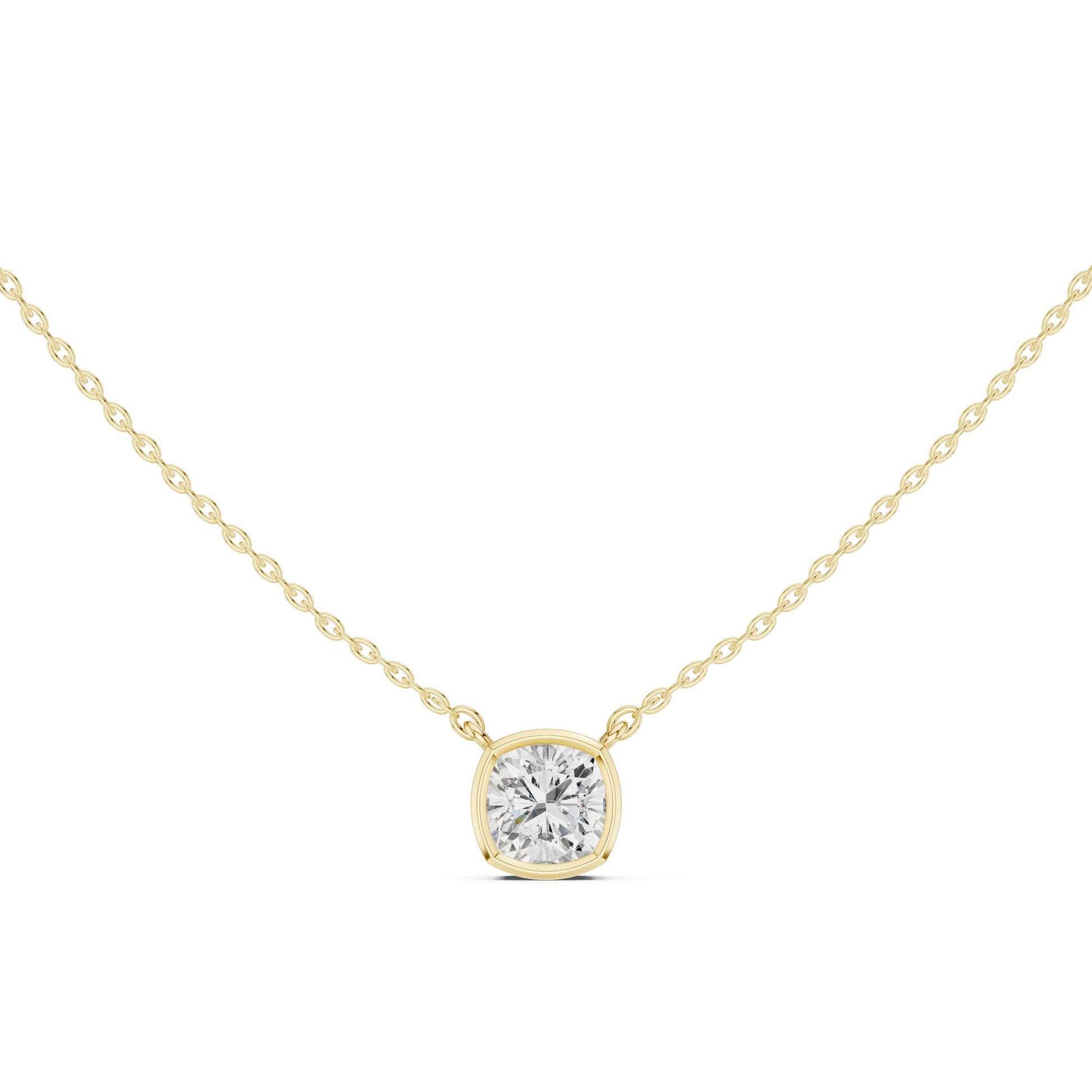 Cushion Lab Grown Diamond Pendant
