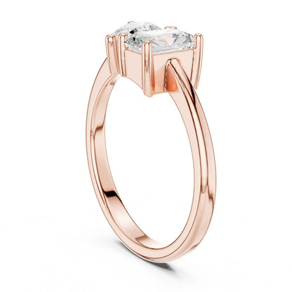 Cushion Lab Grown Diamond Three-Stone Engagement Ring
