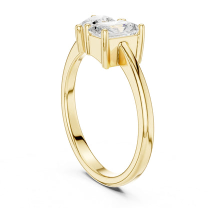 Cushion Lab Grown Diamond Three-Stone Engagement Ring