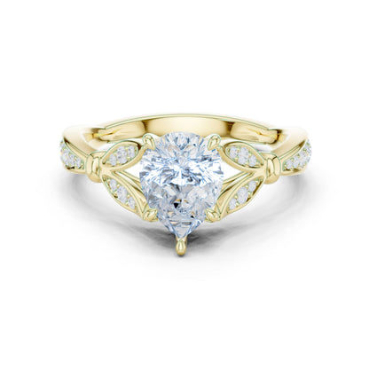 Cushion Lab Grown Diamond Vintage Engagement Ring