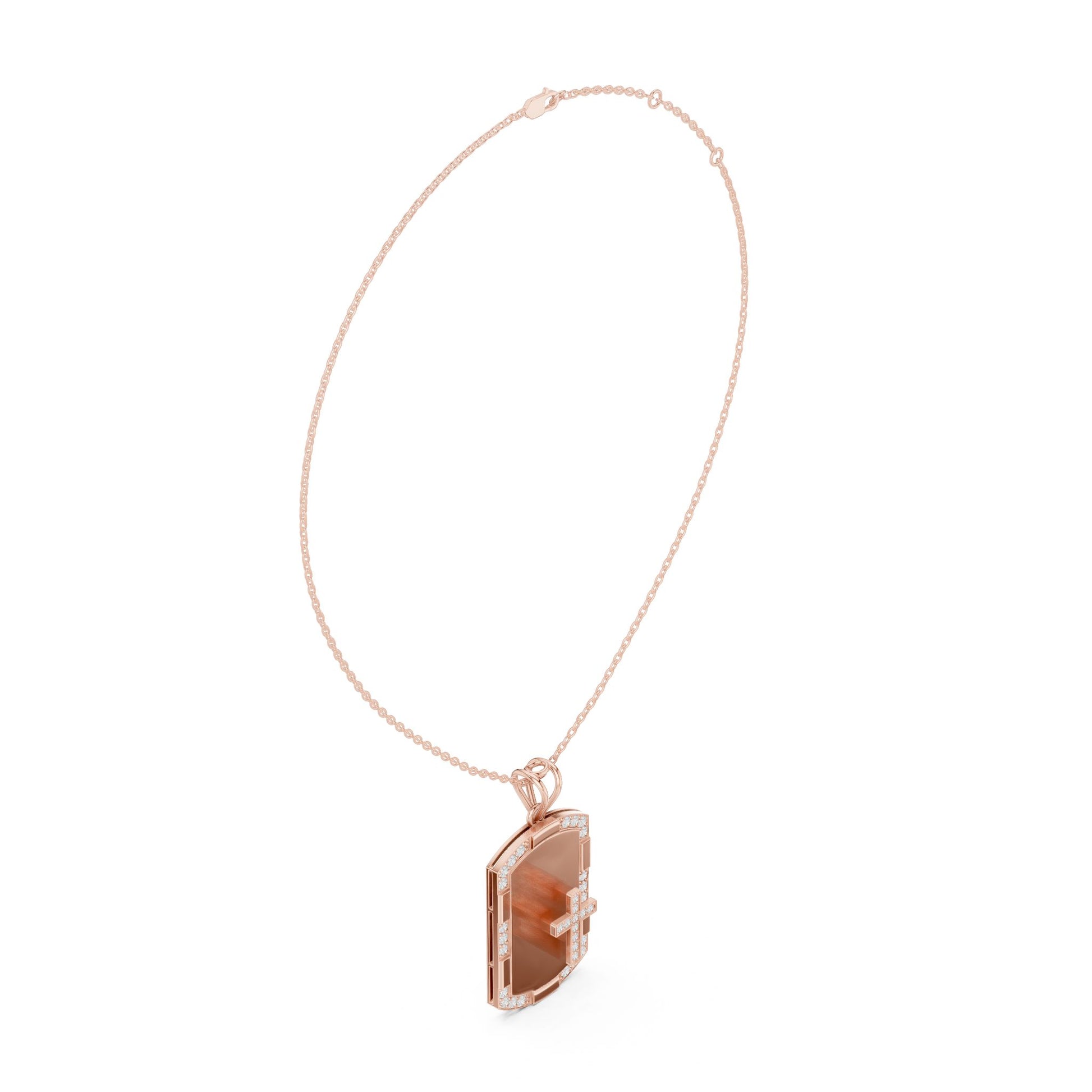 Emerald Lab Grown Diamond Halo Pendant