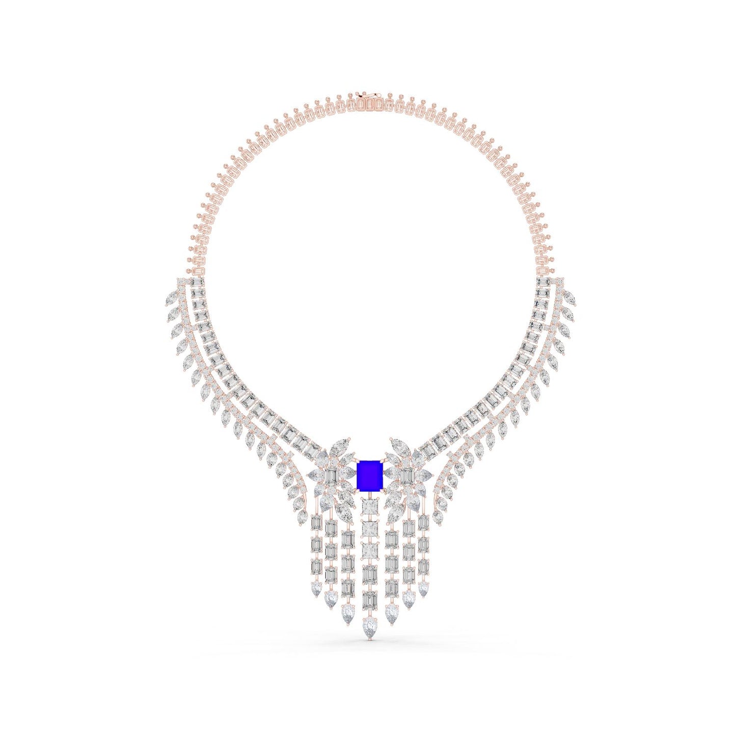 Emerald Lab Grown Diamond Halo Pendant