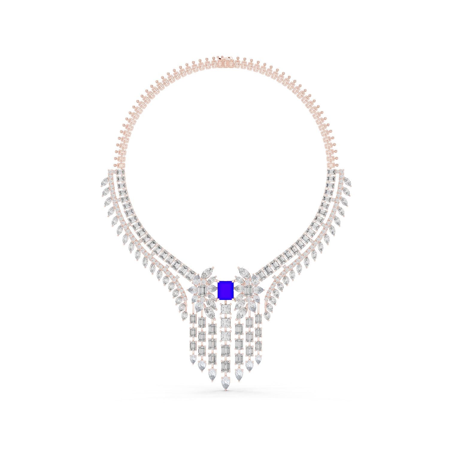 Emerald Lab Grown Diamond Halo Pendant