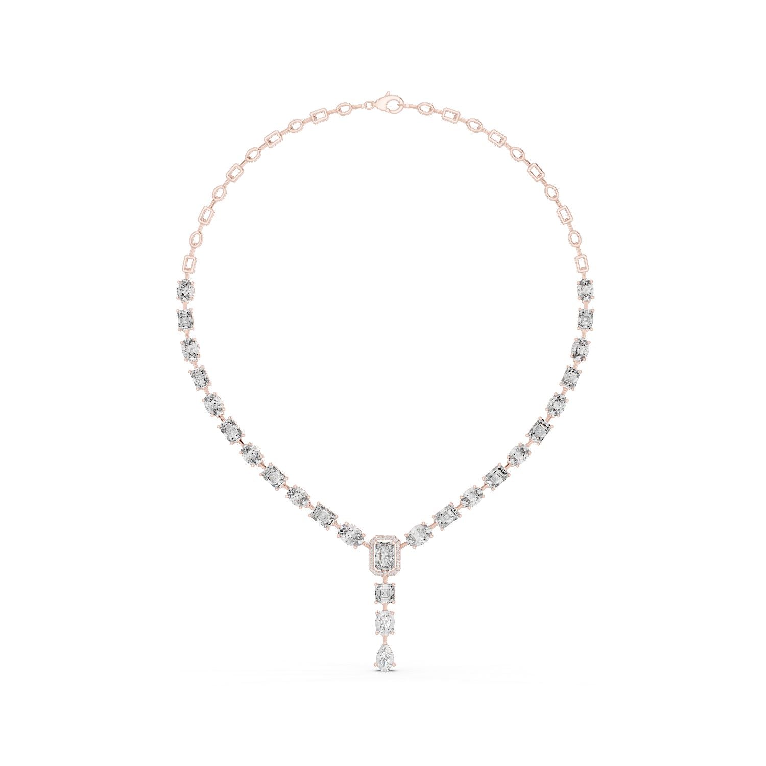 Emerald Lab Grown Diamond Halo Pendant