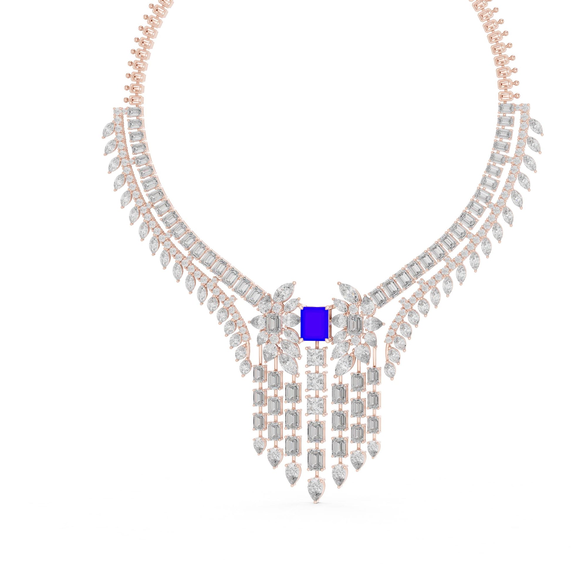 Emerald Lab Grown Diamond Halo Pendant