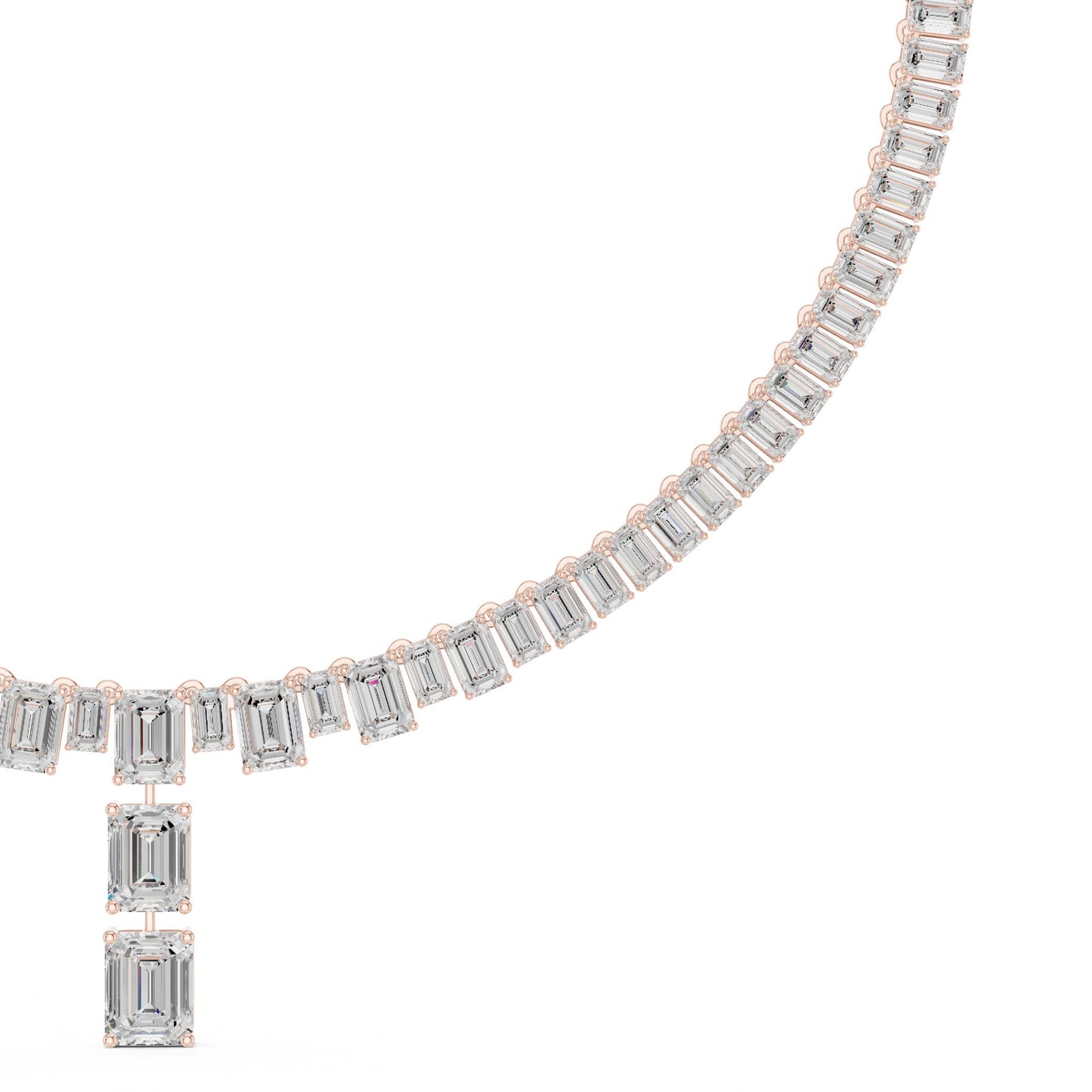 Emerald Lab Grown Diamond Halo Pendant