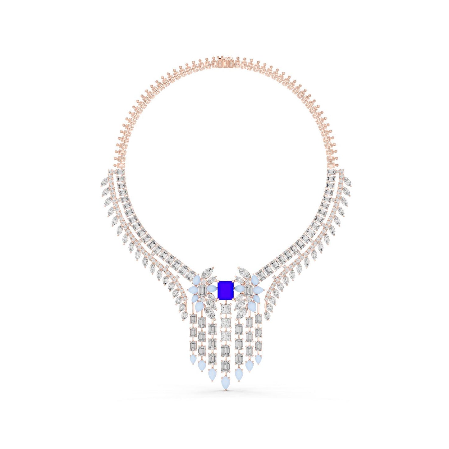 Emerald Lab Grown Diamond Halo Pendant