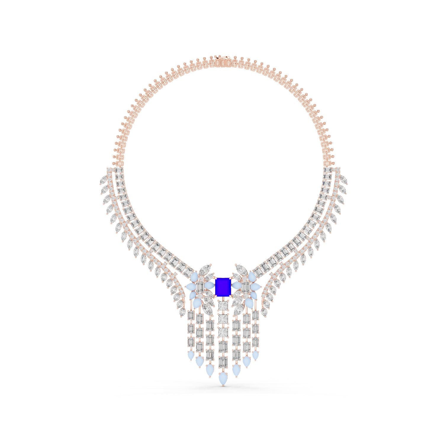 Emerald Lab Grown Diamond Halo Pendant